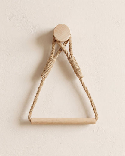 MARÉE – porte-papier toilette bois & corde de jute – MyHomeCosy