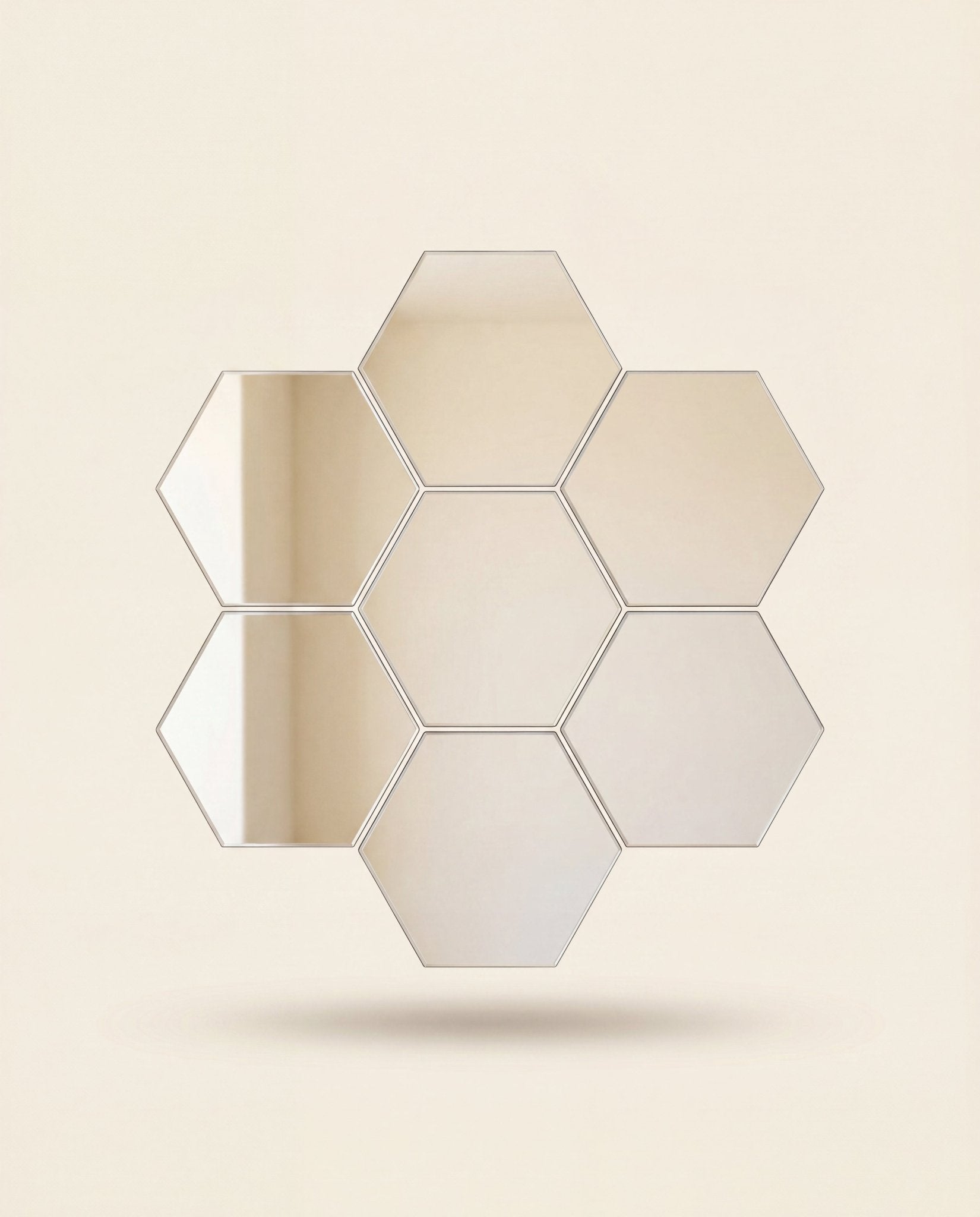 NACRE – miroirs hexagonaux, composition – MyHomeCosy