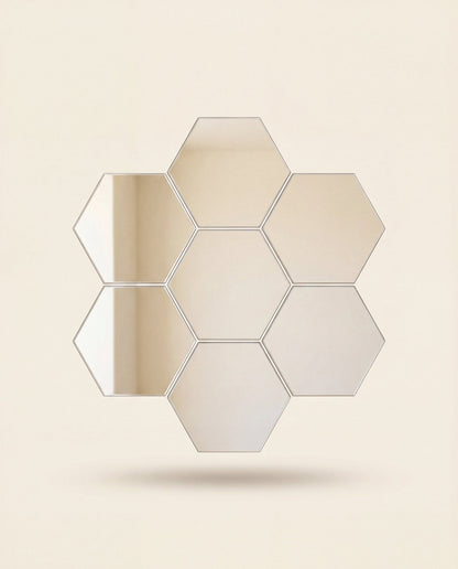 NACRE – miroirs hexagonaux, composition – MyHomeCosy