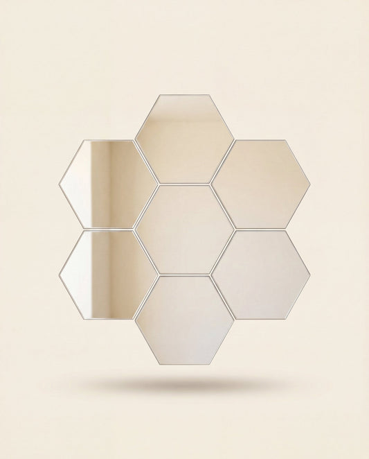 NACRE – miroirs hexagonaux, composition – MyHomeCosy