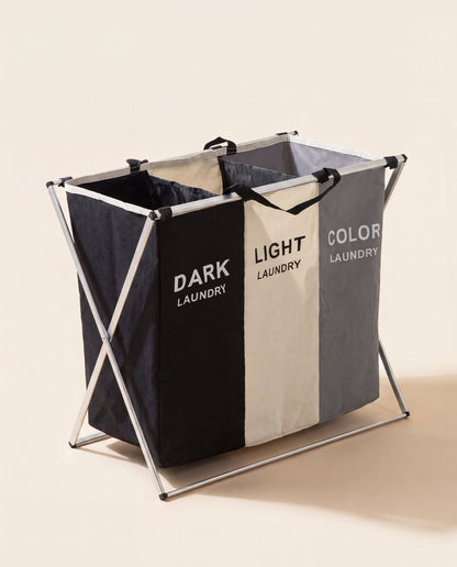 VESTA – 3 compartiments (Noir, écru & gris) – MyHomeCosy