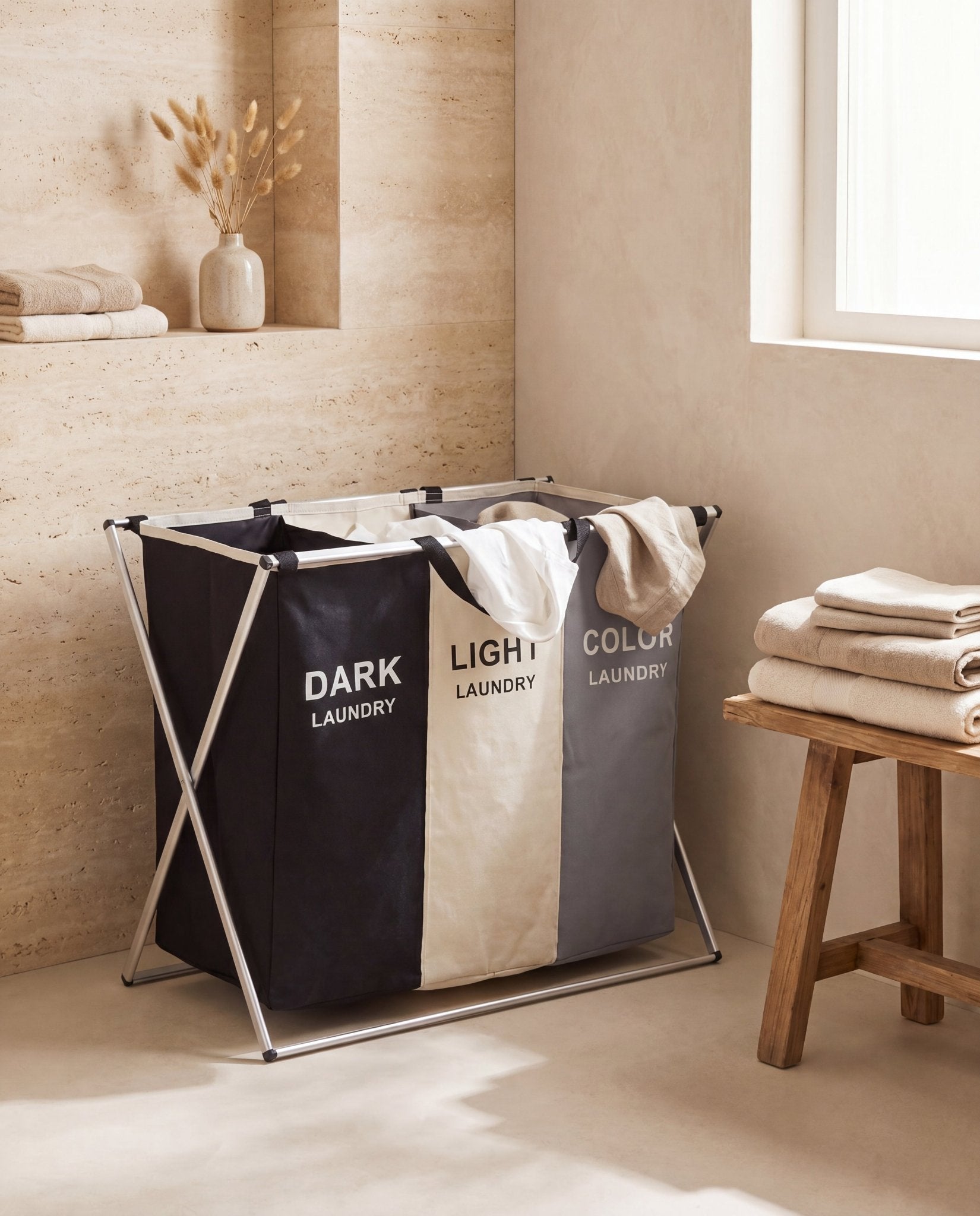 VESTA – panier à linge pliable – MyHomeCosy